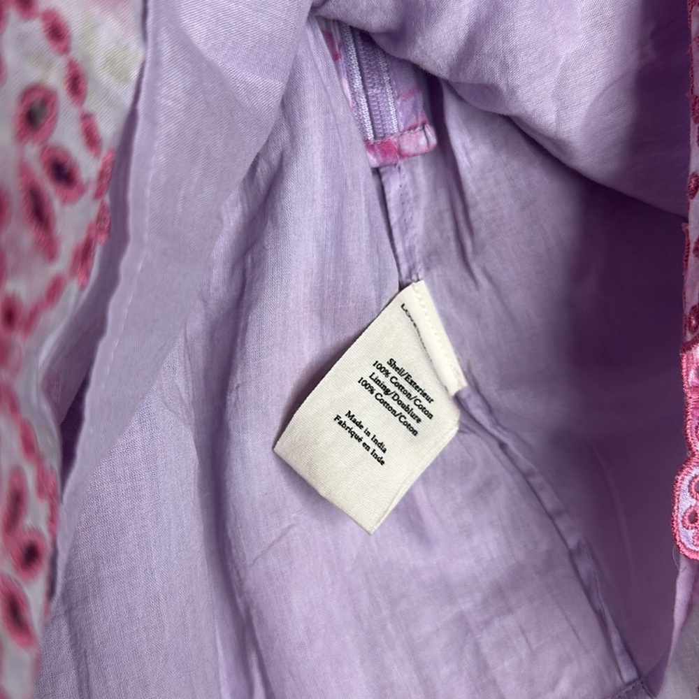 Love Shack Fancy- Floral Pink and Purple Dress - Picture 3 of 7